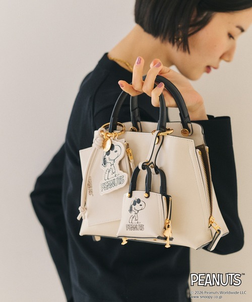 E'POR(エポール)の「【WEB限定/一部店舗限定】【E'POR×PEANUTS】別注 Y BAG Pico(ハンドバッグ・レディース・オフホワイト/ブラック/レッド・FREE)」の9枚目の写真