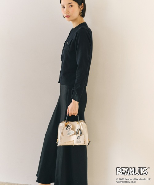 E'POR(エポール)の「【WEB限定/一部店舗限定】【E'POR×PEANUTS】別注 Y BAG Pico(ハンドバッグ・レディース・オフホワイト/ブラック/レッド・FREE)」の10枚目の写真
