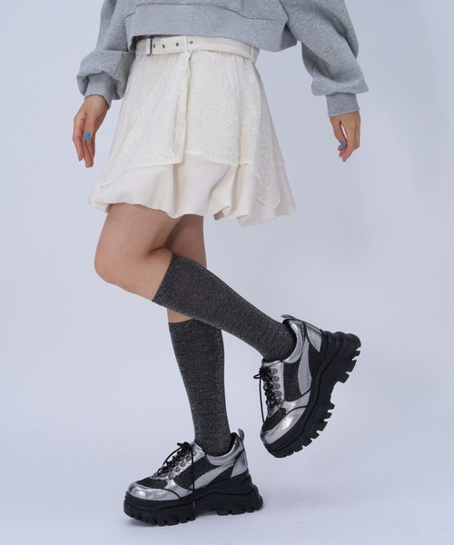 HARE（ハレ）の「レースバルーンミニスカート(HARE)（スカート・レディース・ホワイト/ブラック・FREE）」の22枚目の写真