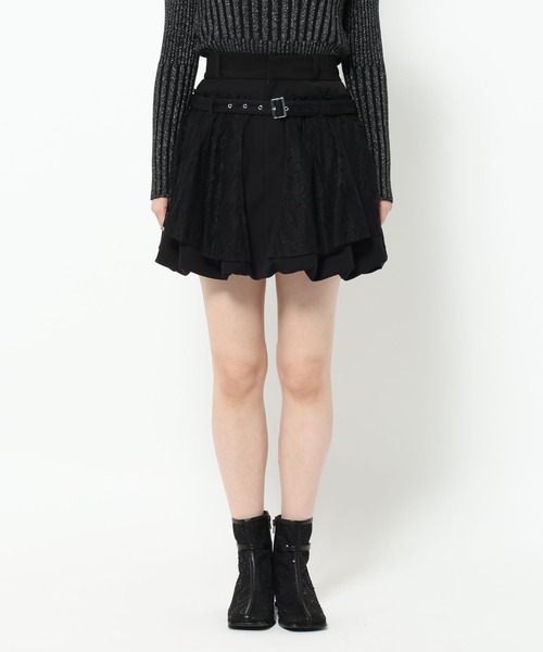 HARE（ハレ）の「レースバルーンミニスカート(HARE)（スカート・レディース・ホワイト/ブラック・FREE）」の14枚目の写真