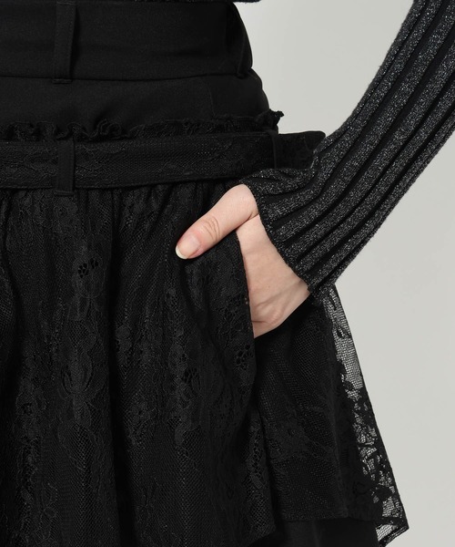 HARE（ハレ）の「レースバルーンミニスカート(HARE)（スカート・レディース・ホワイト/ブラック・FREE）」の18枚目の写真