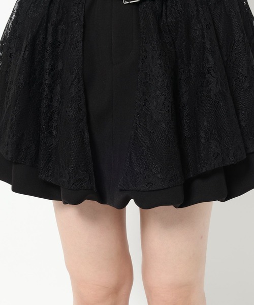 HARE（ハレ）の「レースバルーンミニスカート(HARE)（スカート・レディース・ホワイト/ブラック・FREE）」の7枚目の写真