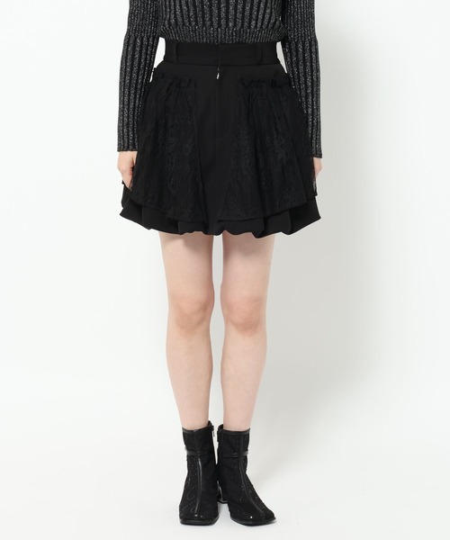 HARE（ハレ）の「レースバルーンミニスカート(HARE)（スカート・レディース・ホワイト/ブラック・FREE）」の10枚目の写真