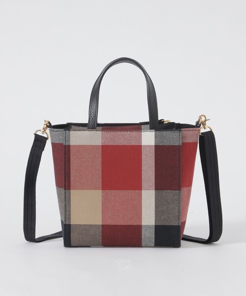 BLUE LABEL CRESTBRIDGE（ブルーレーベルクレストブリッジ）の「クレストブリッジチェックキャンバススクエアミニトート（ショルダーバッグ・レディース・レッド/ベージュ系その他・FREE）」の15枚目の写真