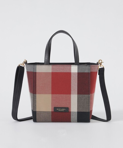 BLUE LABEL CRESTBRIDGE（ブルーレーベルクレストブリッジ）の「クレストブリッジチェックキャンバススクエアミニトート（ショルダーバッグ・レディース・レッド/ベージュ系その他・FREE）」の12枚目の写真