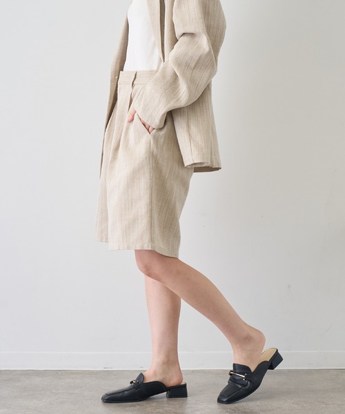 NOGLE(ノグル)の「【NOGLE/ノグル】リネンヘリンボーンショートパンツ(その他パンツ・レディース・ベージュ/ブラック・FREE)」の19枚目の写真