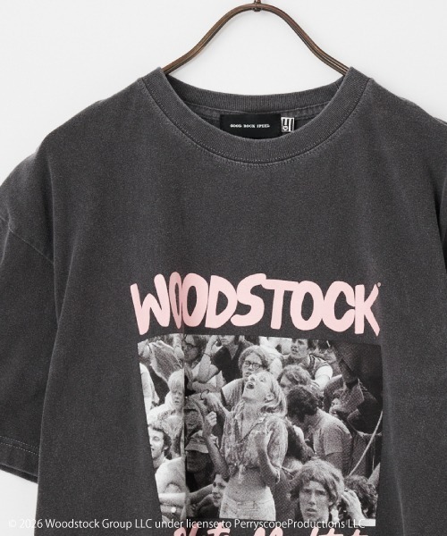 GOOD ROCK SPEED（グッドロックスピード）の「[GOOD ROCK SPEED/グッドロックスピード] 別注 WOODSTOCK ロックプリントTシャツ【追加】（Tシャツ/カットソー・レディース・チャコールグレー・XL/L/M）」の16枚目の写真