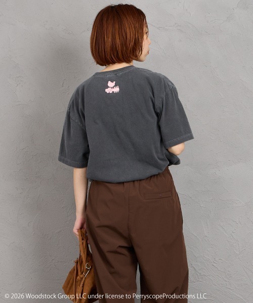GOOD ROCK SPEED（グッドロックスピード）の「[GOOD ROCK SPEED/グッドロックスピード] 別注 WOODSTOCK ロックプリントTシャツ【追加】（Tシャツ/カットソー・レディース・チャコールグレー・XL/L/M）」の5枚目の写真