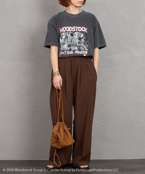 GOOD ROCK SPEED（グッドロックスピード）の「[GOOD ROCK SPEED/グッドロックスピード] 別注 WOODSTOCK ロックプリントTシャツ【追加】（Tシャツ/カットソー・レディース・チャコールグレー・XL/L/M）」の6枚目の写真