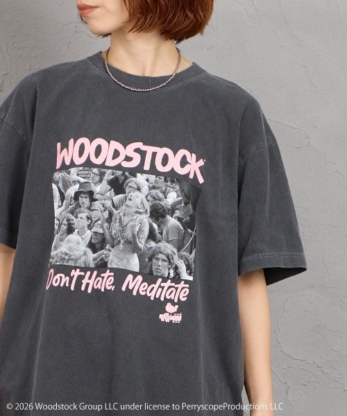 GOOD ROCK SPEED（グッドロックスピード）の「[GOOD ROCK SPEED/グッドロックスピード] 別注 WOODSTOCK ロックプリントTシャツ【追加】（Tシャツ/カットソー・レディース・チャコールグレー・XL/L/M）」の11枚目の写真