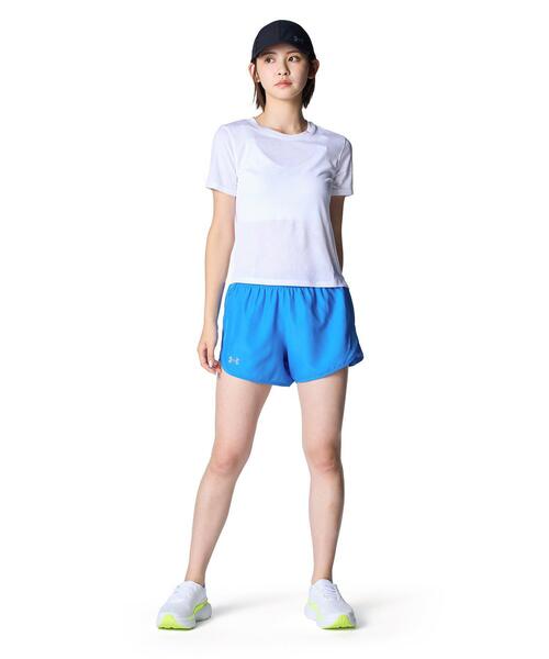 UNDER ARMOUR(アンダーアーマー)の「UAローンチ ジャカード ショートスリーブ Tシャツ(ランニング/レディース)(Tシャツ/カットソー・レディース・ホワイト・S/M/L/XL)」の3枚目の写真