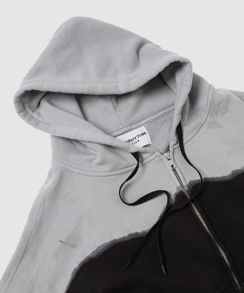 NOMA t.d.(ノーマティーディー)の「Hand Dye Twist Parka(パーカー・メンズ・グリーン系その他/ブラック×グレー・4/3)」の4枚目の写真