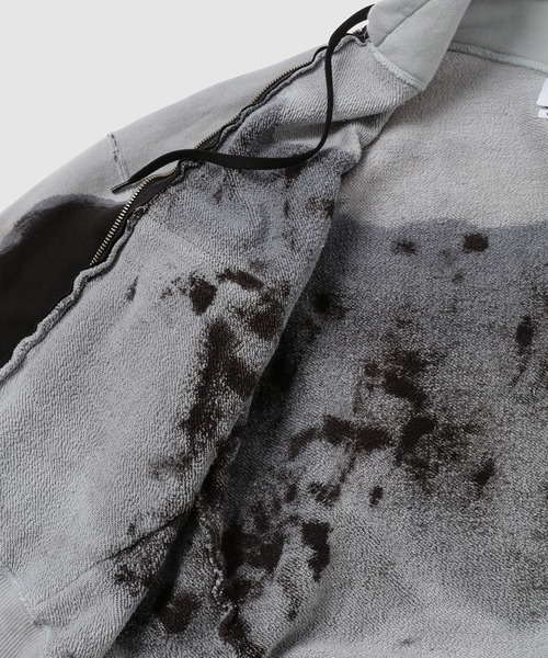 NOMA t.d.(ノーマティーディー)の「Hand Dye Twist Parka(パーカー・メンズ・グリーン系その他/ブラック×グレー・4/3)」の8枚目の写真