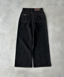 UNDERSTATEMENTs（アンダーステイトメント）の「【ユニセックス】配色ステッチ合皮パッチストレートデニムパンツ（デニムパンツ）」