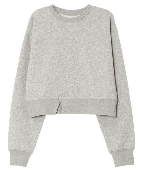 KOBE LETTUCE(コウベレタス)の「アシンメトリースウェットカーディガン(スウェット・レディース・ネイビー/オフホワイト/グレー・M)」の13枚目の写真