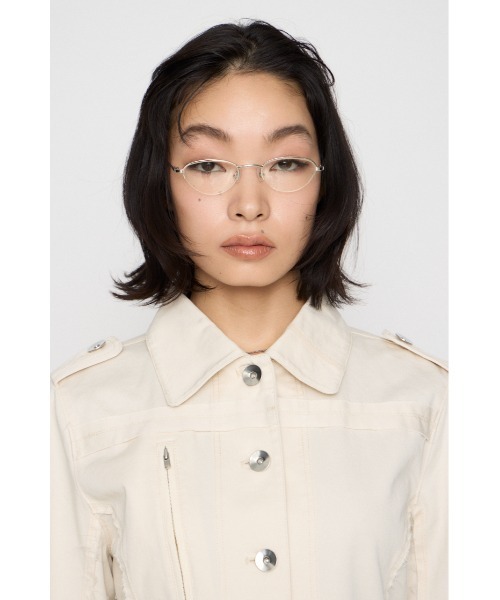 LAGUA GEM（ラグアジェム）の「CUT OFF MILITARY ジャケット（ミリタリージャケット・レディース・アイボリー/カモフラージュ・FREE）」の16枚目の写真