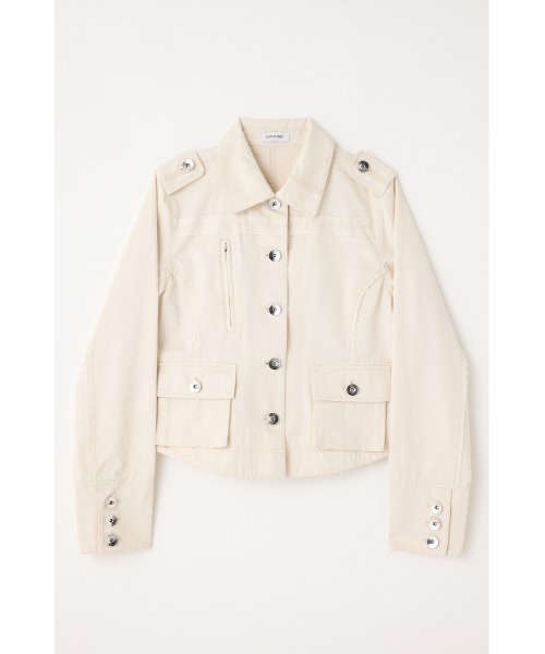 LAGUA GEM（ラグアジェム）の「CUT OFF MILITARY ジャケット（ミリタリージャケット・レディース・アイボリー/カモフラージュ・FREE）」の19枚目の写真