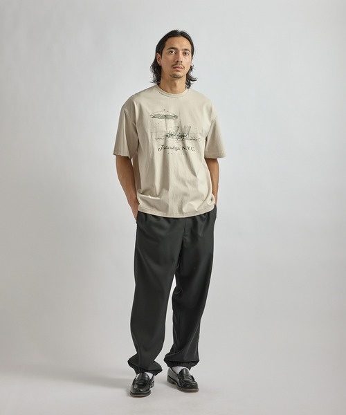 Saturdays NYC（サタデーズ ニューヨークシティ ）の「Gino Tropical Wool Training Pants（その他パンツ・メンズ・ブラック/グレー・L/M/XL/S）」の7枚目の写真