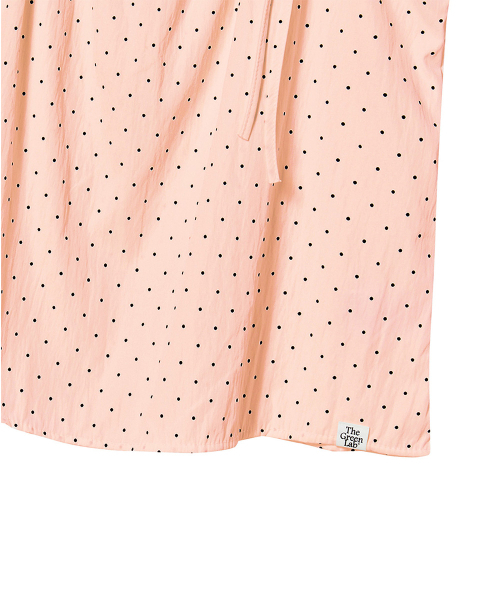 THE GREEN LAB（ザグリーンラボ）の「ドットクランチリボンノースリーブトップス[コーラルピンク]（Tシャツ/カットソー・レディース・その他・FREE）」の6枚目の写真