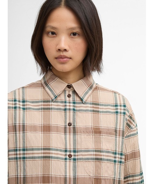 Barbour(バブアー)の「Rowane タータンシャツ(レディース)(シャツ/ブラウス・レディース・ベージュ・SMALL/MEDIUM)」の5枚目の写真