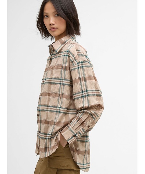 Barbour(バブアー)の「Rowane タータンシャツ(レディース)(シャツ/ブラウス・レディース・ベージュ・SMALL/MEDIUM)」の6枚目の写真