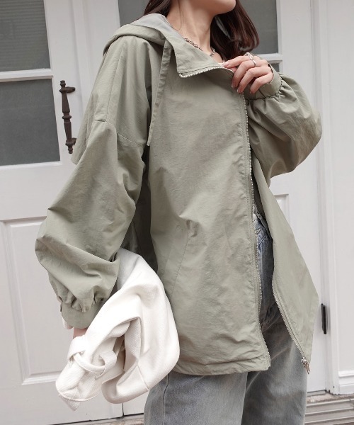 CORNERS（コーナーズ）の「マウンテンパーカー（マウンテンパーカー・レディース・グレー/アイボリー/ブラック/ライトカーキ・M）」の14枚目の写真