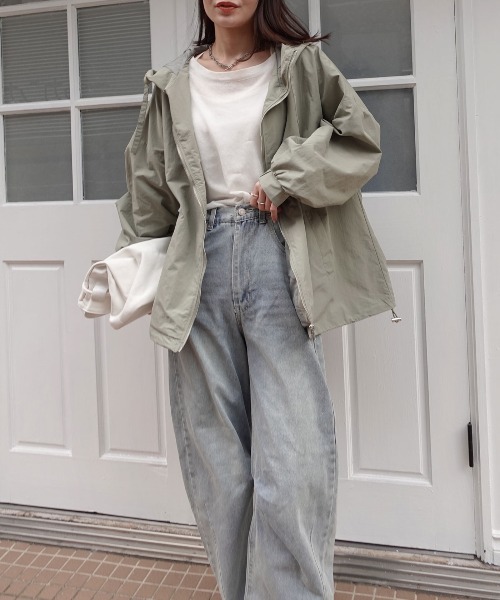 CORNERS（コーナーズ）の「マウンテンパーカー（マウンテンパーカー・レディース・グレー/アイボリー/ブラック/ライトカーキ・M）」の16枚目の写真