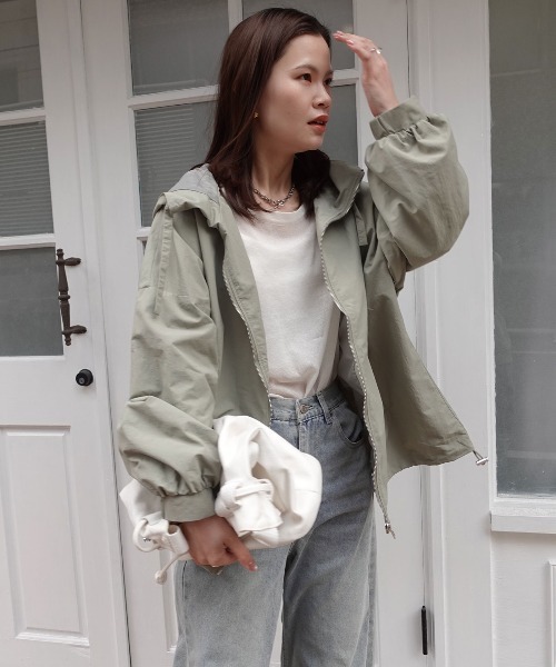 CORNERS（コーナーズ）の「マウンテンパーカー（マウンテンパーカー・レディース・グレー/アイボリー/ブラック/ライトカーキ・M）」の18枚目の写真