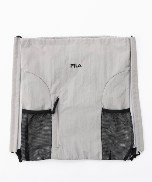 FILA(フィラ)の「FILA/フィラ ナップサック ショルダーパッド付き 軽量 ナイロンバッグ(バックパック/リュック・レディース・ブラック/カーキ/ライトグレー・FREE)」の10枚目の写真