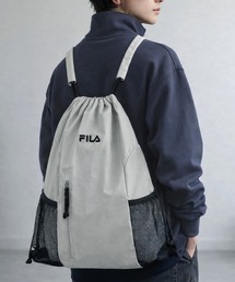 FILA（フィラ）の「FILA/フィラ ナップサック ショルダーパッド付き 軽量 ナイロンバッグ（バックパック/リュック）」