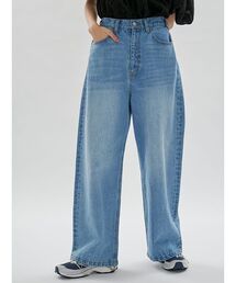 emmi | ウエストゴムルーズデニムパンツ(デニムパンツ)