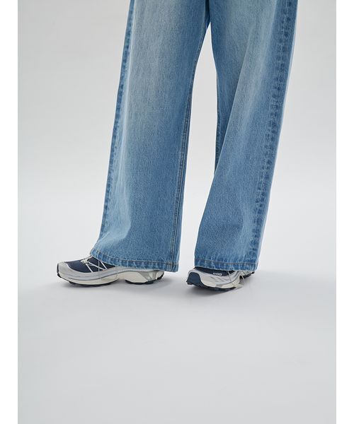 emmi(エミ)の「ウエストゴムルーズデニムパンツ(デニムパンツ・レディース・グレー/ブルー・1/0)」の10枚目の写真