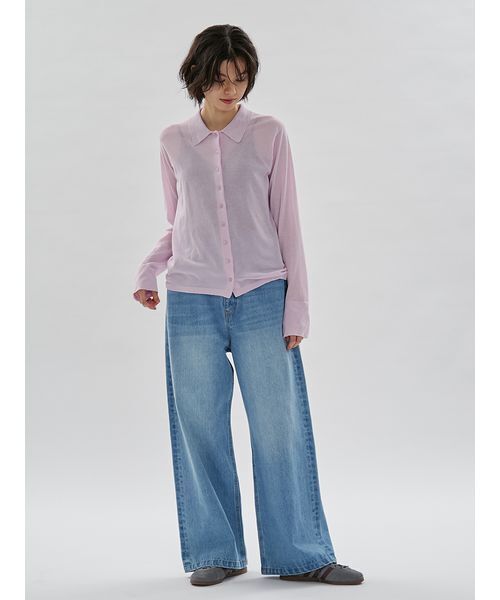 emmi(エミ)の「ウエストゴムルーズデニムパンツ(デニムパンツ・レディース・グレー/ブルー・1/0)」の19枚目の写真