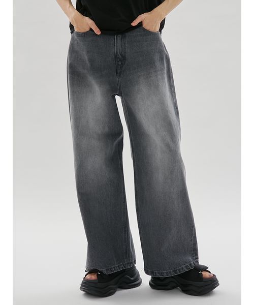 emmi(エミ)の「ウエストゴムルーズデニムパンツ(デニムパンツ・レディース・グレー/ブルー・1/0)」の12枚目の写真