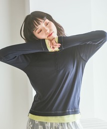 niko and... | ヘンリーネックレイヤードＴシャツ(Tシャツ/カットソー)