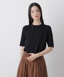 NANO universe | 洗濯機洗い可UVカット接触冷感半袖ニット(ニット/セーター)