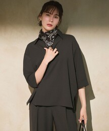 23区 | ストレッチジョーゼット スキッパー ブラウス(シャツ/ブラウス)