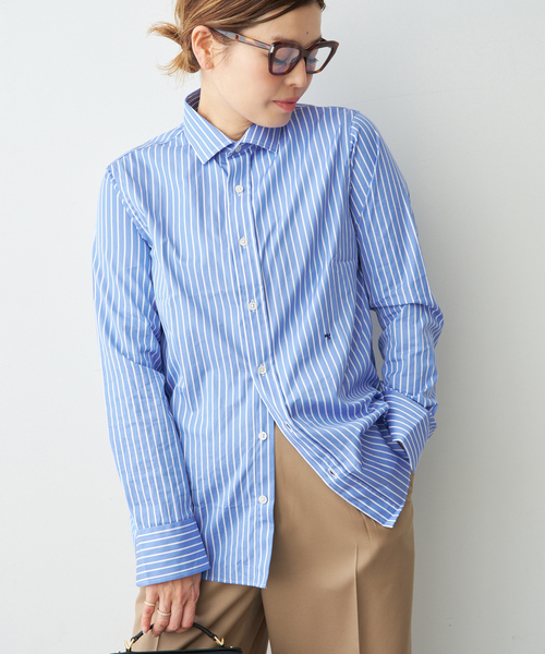 Deuxieme Classe(ドゥーズィエムクラス)の「【HOMME GIRLS/オムガールズ】Original Shirt(シャツ/ブラウス・レディース・ブルー・FREE)」の2枚目の写真