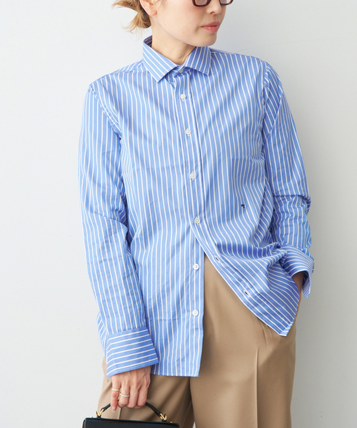 Deuxieme Classe(ドゥーズィエムクラス)の「【HOMME GIRLS/オムガールズ】Original Shirt(シャツ/ブラウス・レディース・ブルー・FREE)」の3枚目の写真