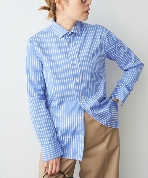 Deuxieme Classe(ドゥーズィエムクラス)の「【HOMME GIRLS/オムガールズ】Original Shirt(シャツ/ブラウス・レディース・ブルー・FREE)」の4枚目の写真