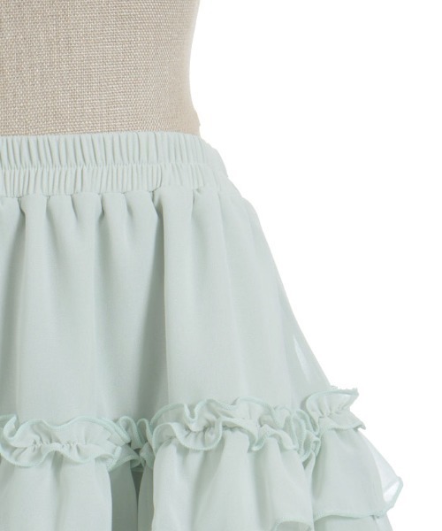 axes femme（アクシーズファム）の「ボリュームフリルスカパン（スカート・レディース・ブラック/クリーム/ミント・FREE）」の20枚目の写真