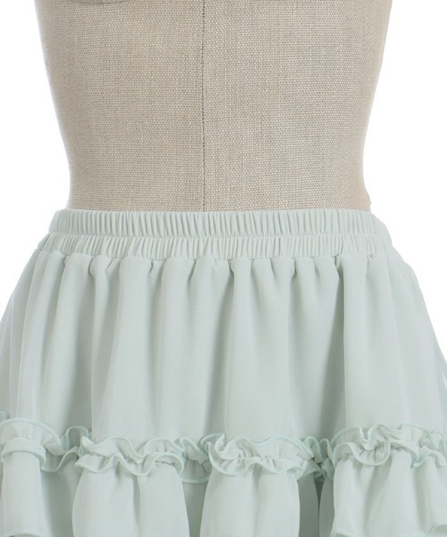 axes femme（アクシーズファム）の「ボリュームフリルスカパン（スカート・レディース・ブラック/クリーム/ミント・FREE）」の22枚目の写真