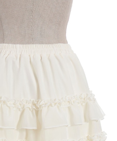 axes femme（アクシーズファム）の「ボリュームフリルスカパン（スカート・レディース・ブラック/クリーム/ミント・FREE）」の7枚目の写真