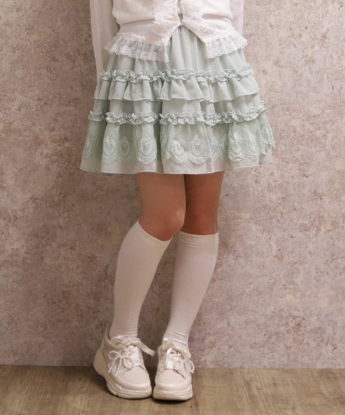 axes femme（アクシーズファム）の「ボリュームフリルスカパン（スカート・レディース・ブラック/クリーム/ミント・FREE）」の8枚目の写真