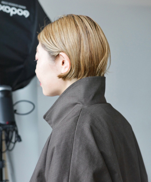 JOURNAL STANDARD LUXE(ジャーナルスタンダード ラックス)の「ラミートロピカルダブルジャケット(テーラードジャケット・レディース・ブラウン系その他/ブラック・FREE)」の3枚目の写真