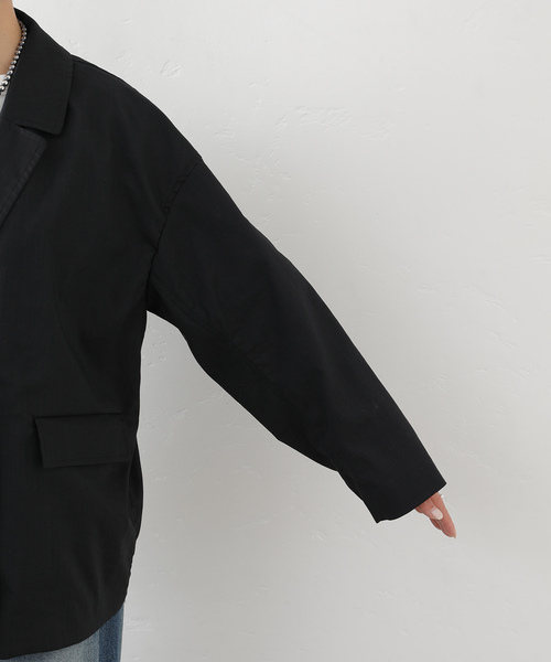 JOURNAL STANDARD LUXE(ジャーナルスタンダード ラックス)の「ラミートロピカルダブルジャケット(テーラードジャケット・レディース・ブラウン系その他/ブラック・FREE)」の15枚目の写真