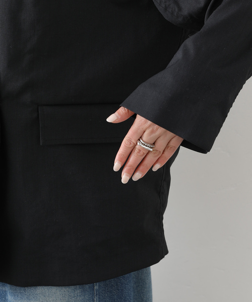 JOURNAL STANDARD LUXE(ジャーナルスタンダード ラックス)の「ラミートロピカルダブルジャケット(テーラードジャケット・レディース・ブラウン系その他/ブラック・FREE)」の17枚目の写真