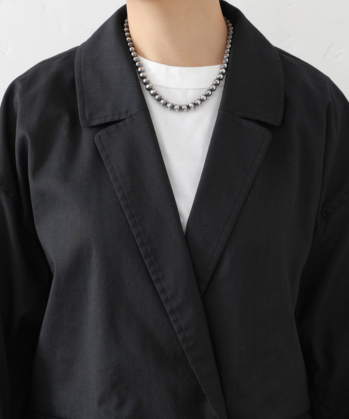 JOURNAL STANDARD LUXE(ジャーナルスタンダード ラックス)の「ラミートロピカルダブルジャケット(テーラードジャケット・レディース・ブラウン系その他/ブラック・FREE)」の22枚目の写真