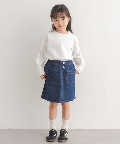 TOWNCRAFT(タウンクラフト)の「『別注』『親子リンク』PENNEYS×DOORS THE FOX LONG-SLEEVE T-SHIRTS(KIDS)(Tシャツ/カットソー・キッズ・ホワイト/チャコールグレー・120/135)」の3枚目の写真