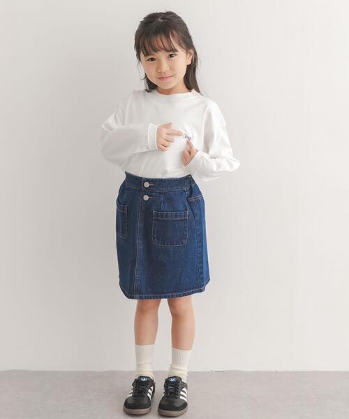 TOWNCRAFT(タウンクラフト)の「『別注』『親子リンク』PENNEYS×DOORS THE FOX LONG-SLEEVE T-SHIRTS(KIDS)(Tシャツ/カットソー・キッズ・ホワイト/チャコールグレー・120/135)」の5枚目の写真